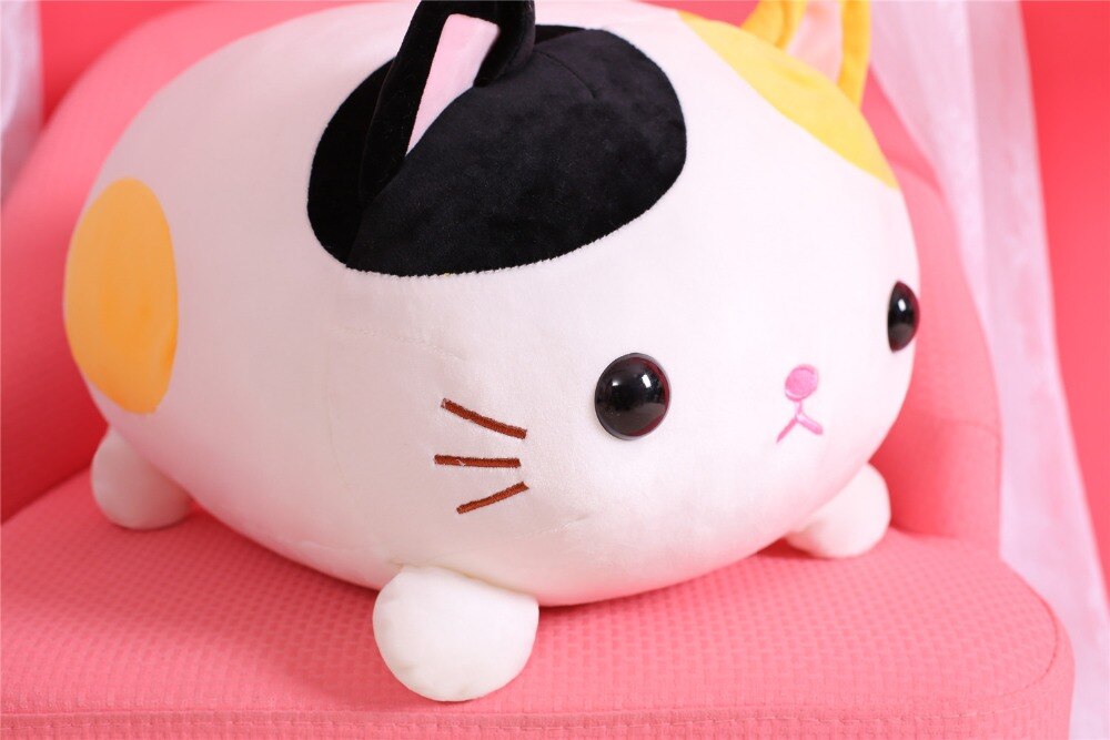 Kawaii White Plush Cat Toy