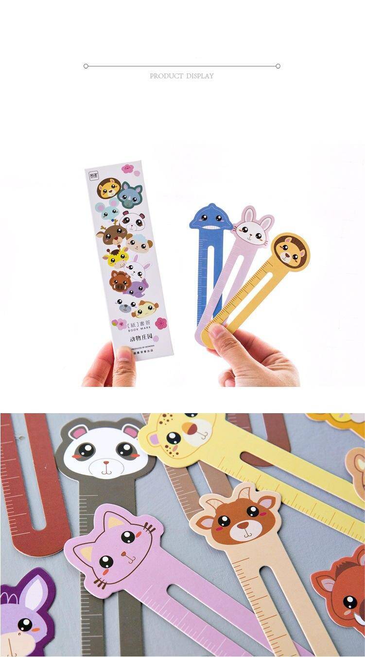 Kawaii Cartoon Mohamm Style Stationery Bookmark Ruler
