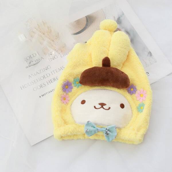 Cartoon Duffy Bear Hello Kitty Style Shower Cap - KawaiiMerch.com