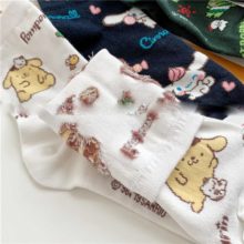 Cartoon-Pom-Pom-Purin-print-socks-Gudetama-Travel- (1)