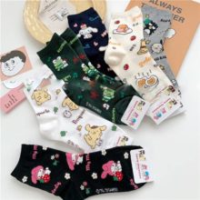 Cartoon-Pom-Pom-Purin-print-socks-Gudetama-Travel- (3)