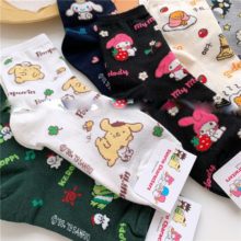 Cartoon-Pom-Pom-Purin-print-socks-Gudetama-Travel- (5)