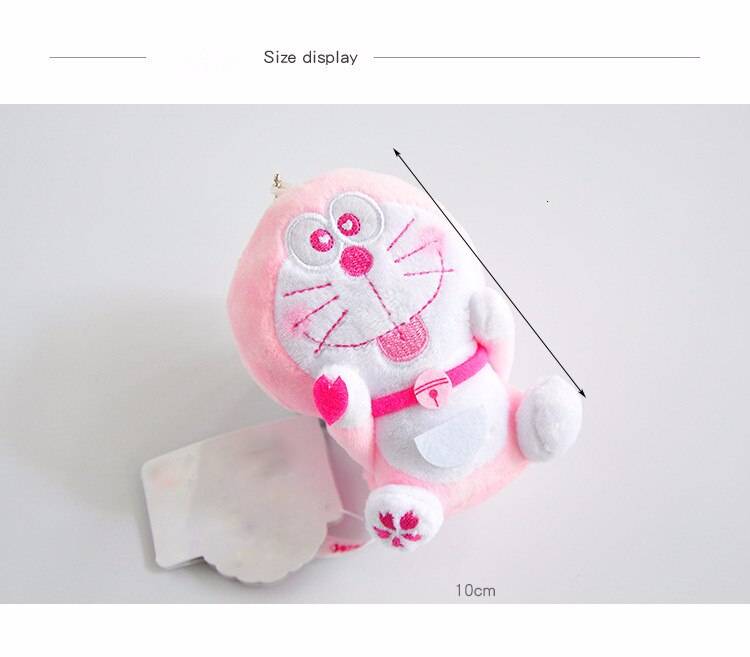 Doraemon Cat Doll Stand By Me Pendant Plush Keychain