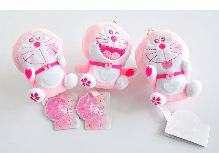 Doraemon Cat Doll Stand By Me Pendant Plush Keychain
