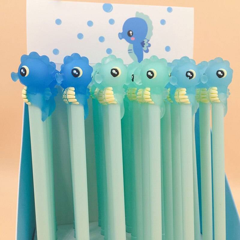 Kawaii Seahorse Stationery Gel Pen For Kids Kawaii Seahorse Stationery Gel Pen For Kids