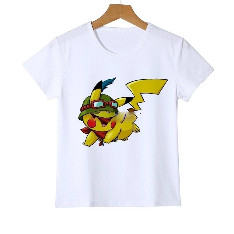Pikachu Pokemon Cartoon Style Casual T-Shirt