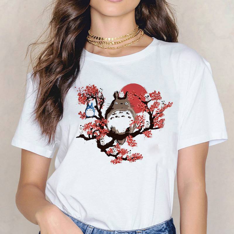 Kawaii Cartoon Totoro Printed T-Shirt