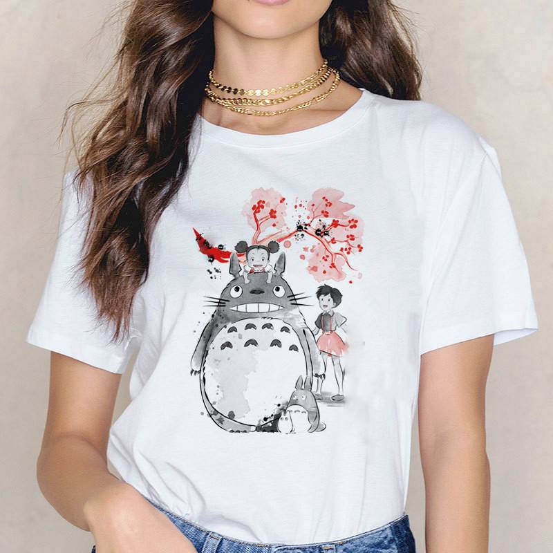 Kawaii Cartoon Totoro Printed T-Shirt
