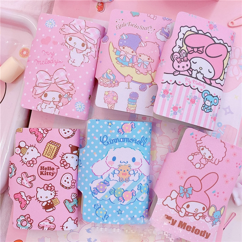 Lovely Cartoon Melody Cinnamoroll Credit Card Holder - KawaiiMerch.com