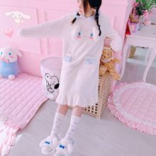 Kids-Adult-Bathrobe-Melody-Cosplay-Cinnamoroll-Cos