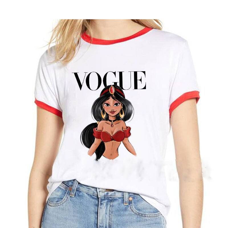 Princess Pose Printed T -Shirt For Women