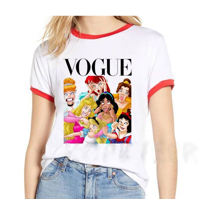 Princess Pose Printed T -Shirt For Women