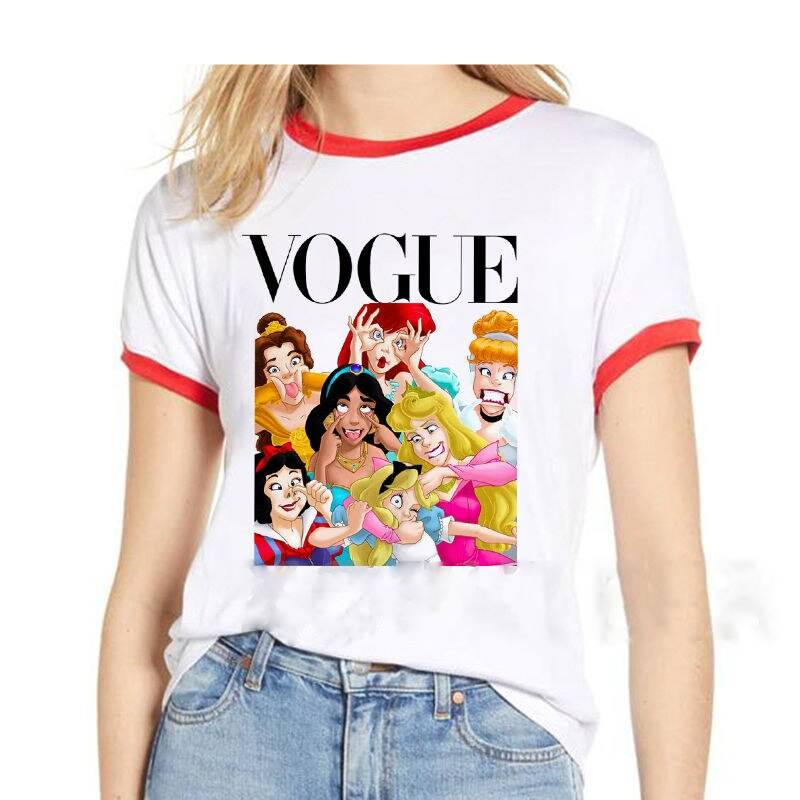 Princess Pose Printed T -Shirt For Women