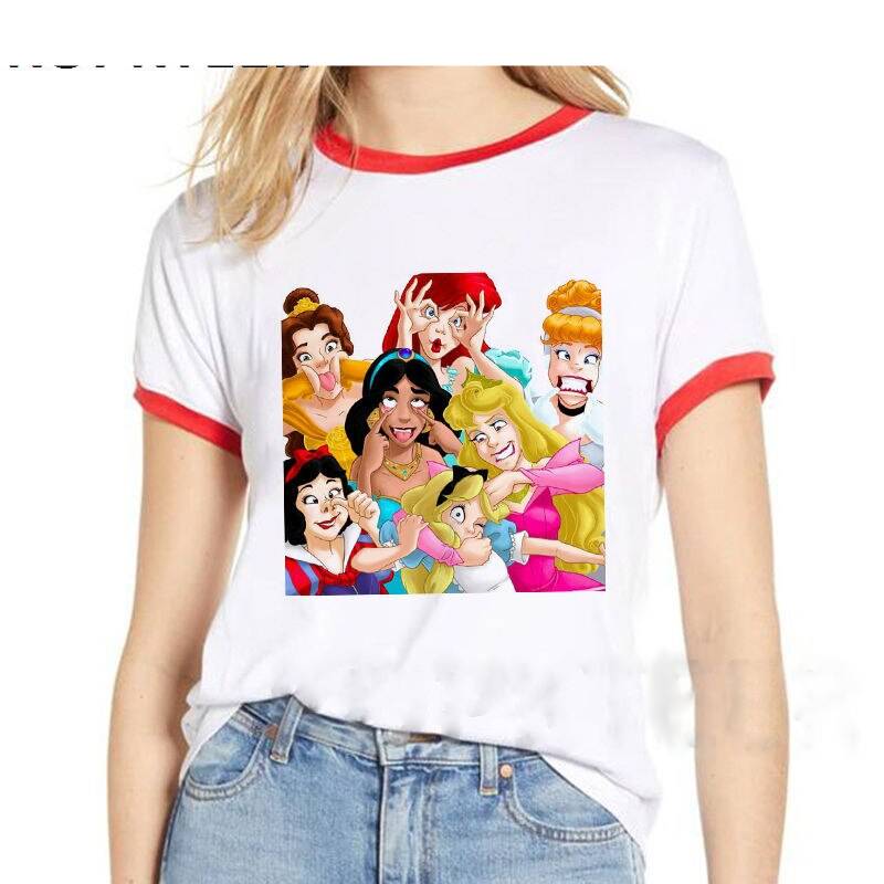 Princess Pose Printed T -Shirt For Women