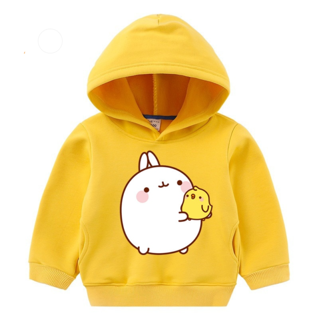 Kawaii Molang And Piupiu Hoodie Casual Sweatshirt - KawaiiMerch.com