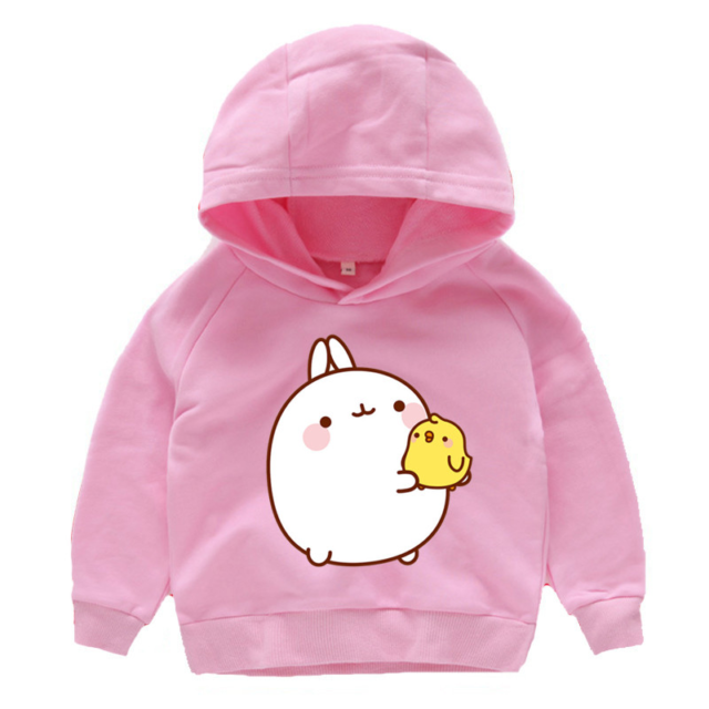 Kawaii Molang And Piupiu Hoodie Casual Sweatshirt - KawaiiMerch.com