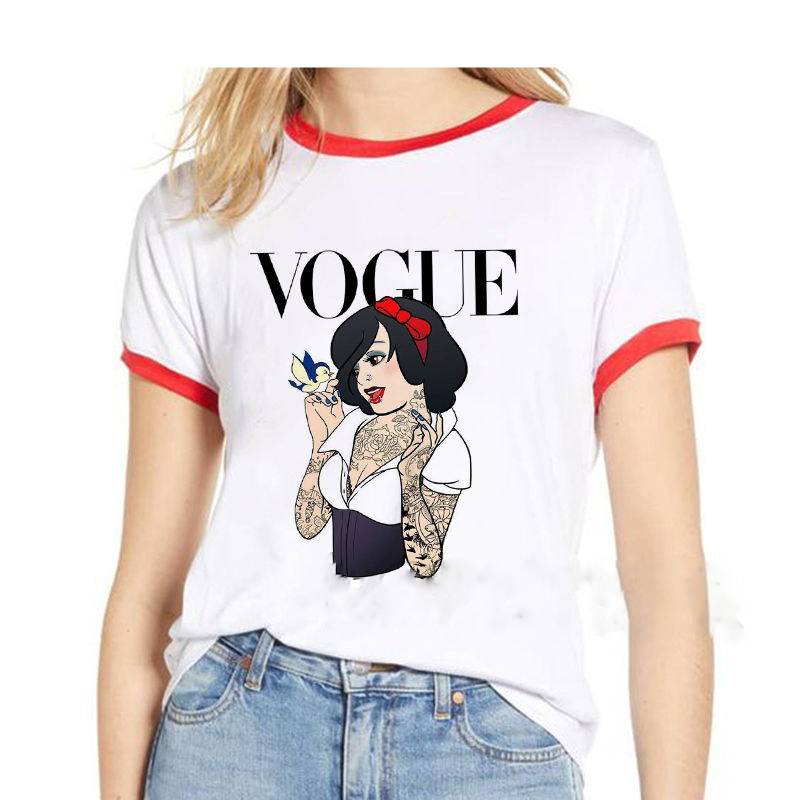 Princess Pose Printed T -Shirt For Women