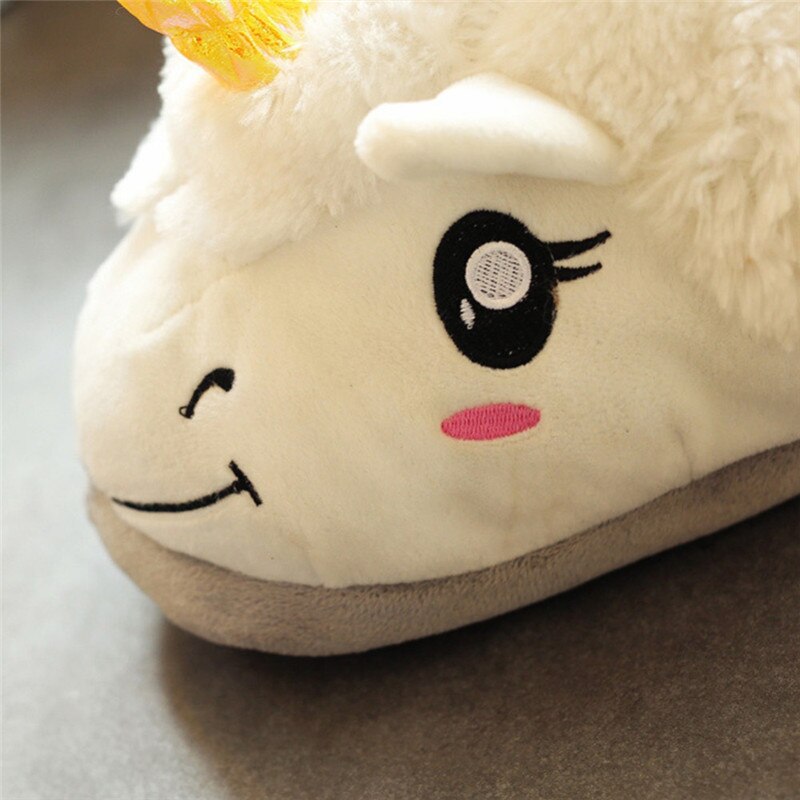 Unicorn Shoes Indoor Night Wear Slippers - KawaiiMerch.com