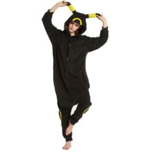 Cartoon-Onesie-Kigurumis-Umbreon-Pajamas-Girl-Women-Adult-Black-Sleepwear-Party-Jumpsuit-Winter-Sleep-Overalls-Anime