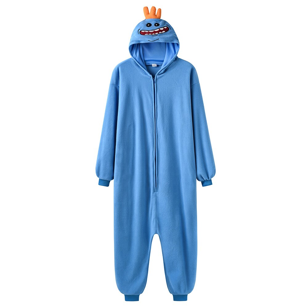 Rick and Morty Mr Meeseeks Cartoon Jumpsuit Kigurumi Onesie Sleepwear