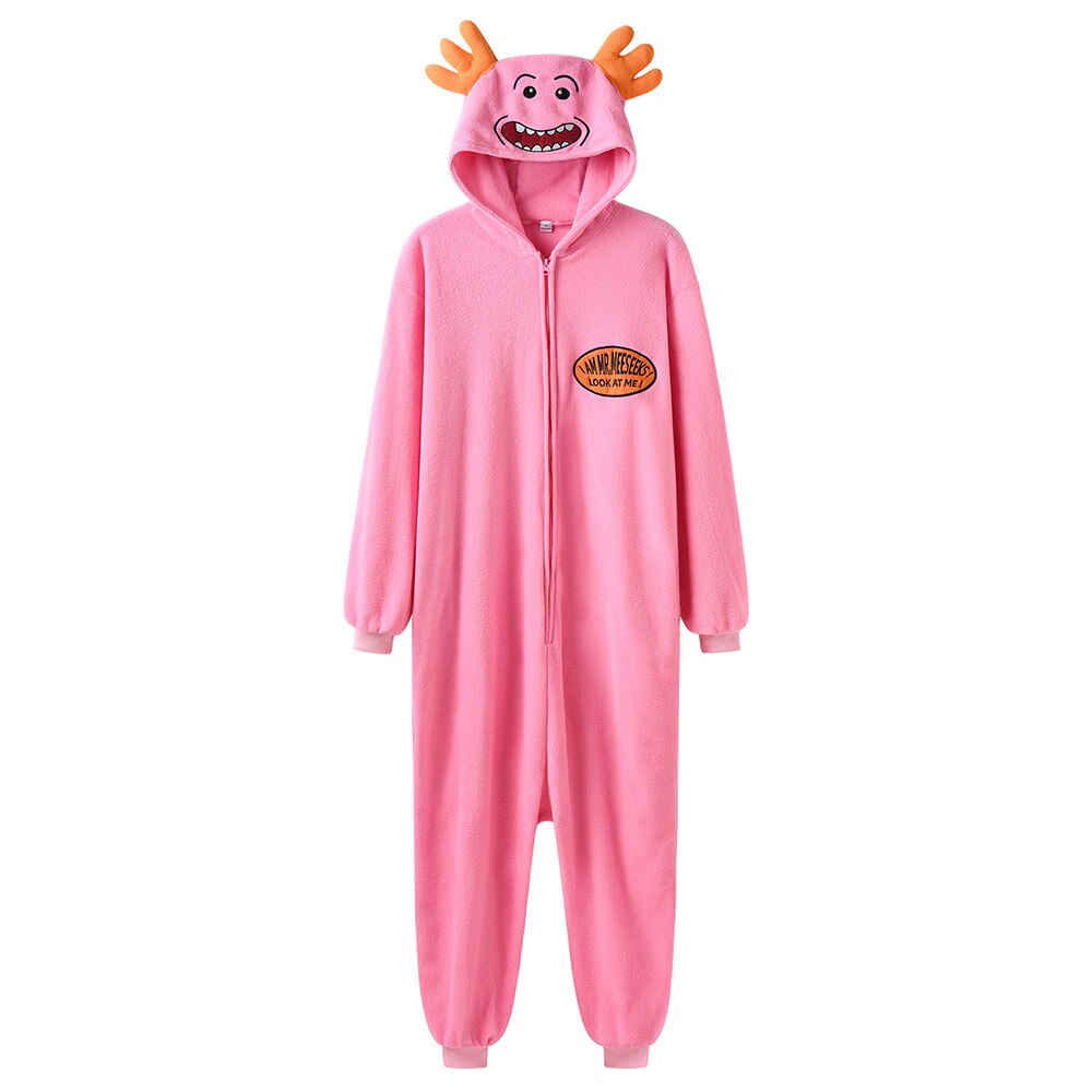 Rick and Morty Mr Meeseeks Cartoon Jumpsuit Kigurumi Onesie Sleepwear