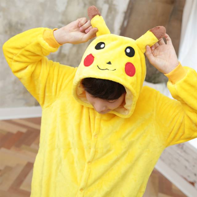Kigurumi Onesie Pikachu Unicorn Cat Pajama Sleepwear Costume