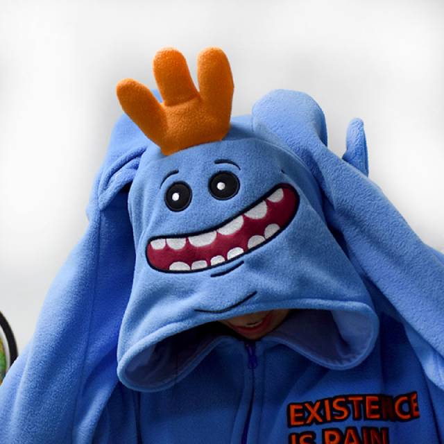 Rick and Morty Mr Meeseeks Cartoon Jumpsuit Kigurumi Onesie Sleepwear