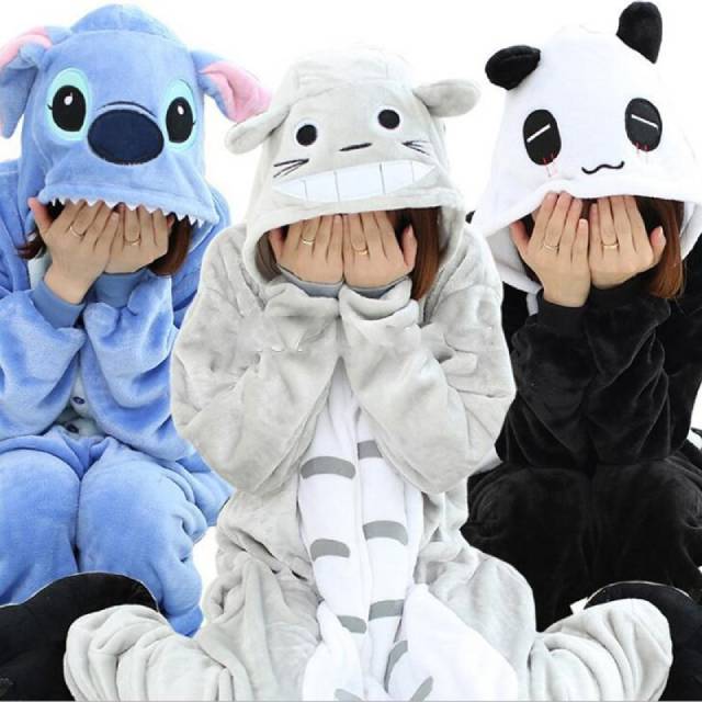 Kigurumi Onesie Cartoon Stitch Lion Pajama Costume