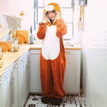 Lion-Onesie-Animal-Kigurumis-Overalls-Women-Girl-U
