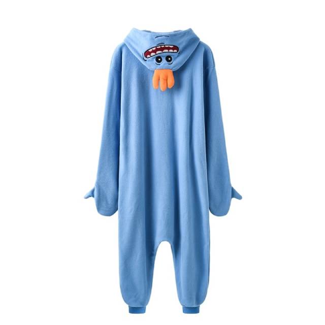 Rick and Morty Mr Meeseeks Cartoon Jumpsuit Kigurumi Onesie Sleepwear