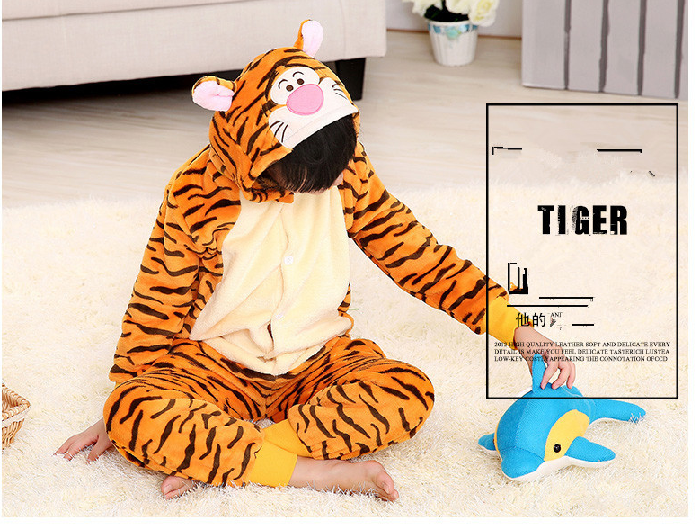 Tiger, Cow, Dinosaur, Pikachu, Totoro Kigurumi Onesies Pajama Costume
