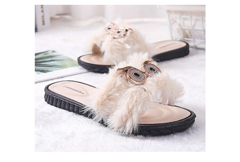 Cartoon Owl Flat Kawaii Slipper