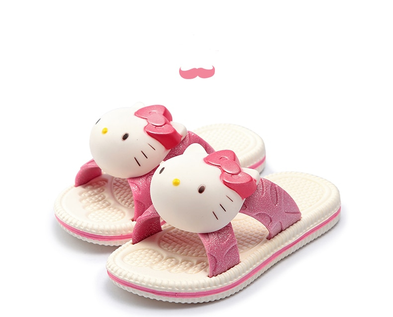 Hello Kitten Cute Flip Flops Toe Outdoor Animal Slippers Hello Kitten Cute Flip Flops Toe Outdoor Animal Slippers