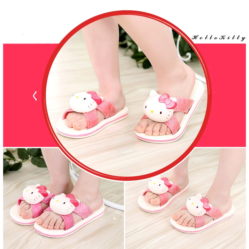 Hello Kitten Cute Flip Flops Toe Outdoor Animal Slippers Hello Kitten Cute Flip Flops Toe Outdoor Animal Slippers
