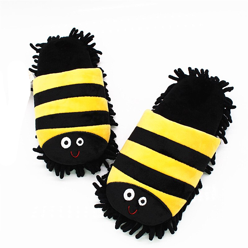 Cute Cartoon Indoor Plush Mop Slippers