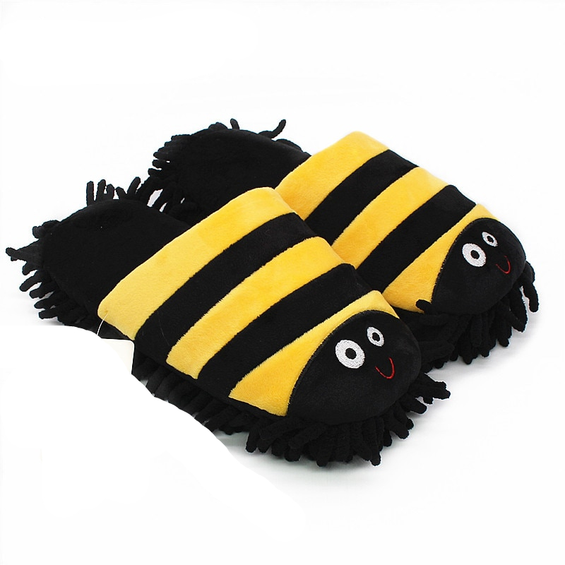 Cute Cartoon Indoor Plush Mop Slippers
