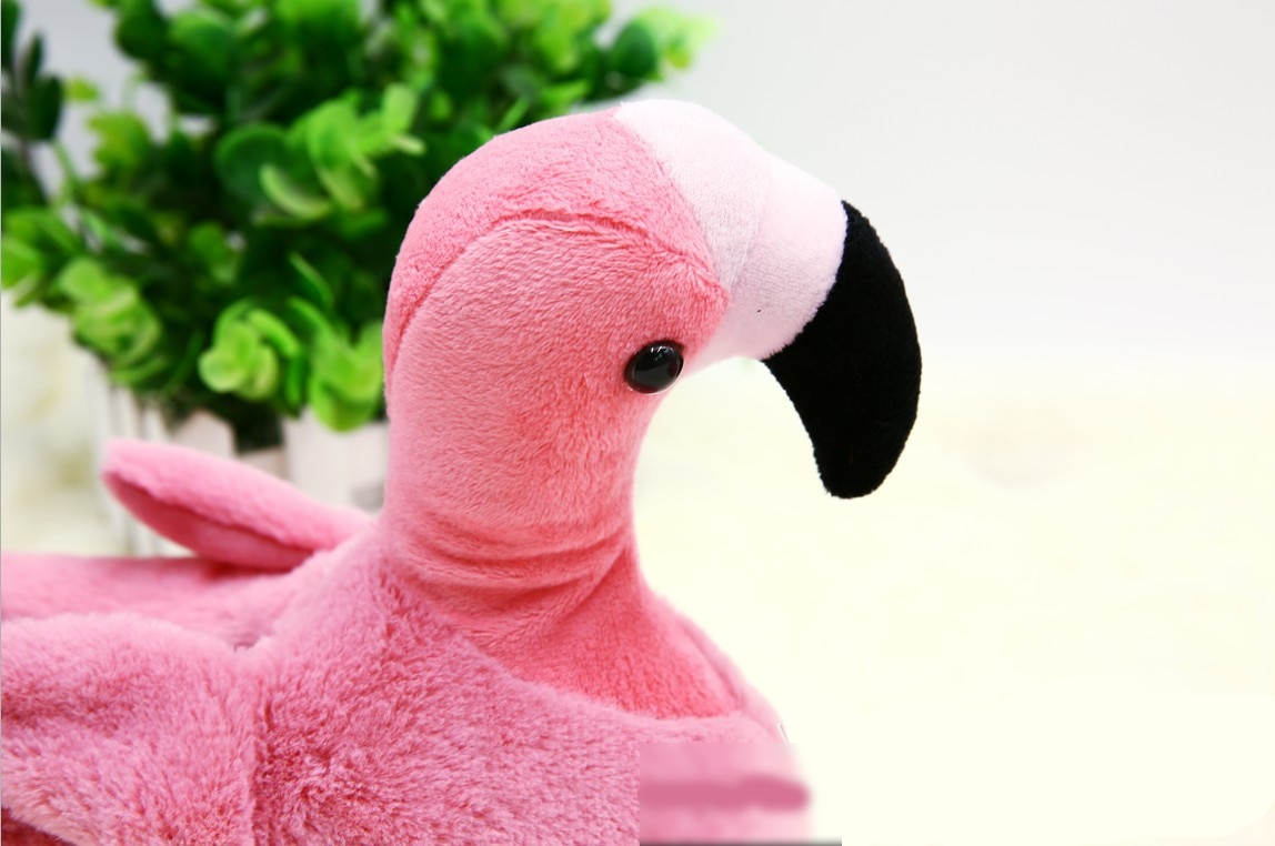 Flamingo Cartoon Soft Short Plush Shoe Flamingo Cartoon Soft Short Plush Shoe
