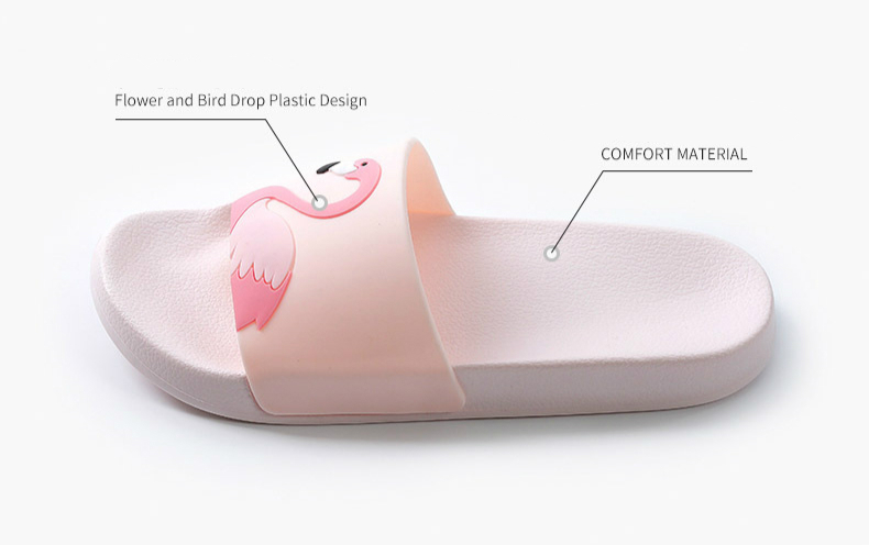 Flamingo Cartoon Flip Flops Non-Slip Slipper