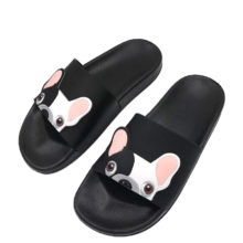 Cute Dog Cartoon Women Slides Fashion Pu Leather Beach Shoes Women Flat Heels Flip Flops Barefoot Slippers zapatillas Mujer Cute Dog Cartoon Women Slides Fashion Pu Leather Beach Shoes Women Flat Heels Flip Flops Barefoot Slippers zapatillas Mujer