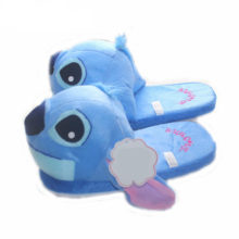 Suihyung Winter New Women’s Cartoon Cotton Slippers Cute Stitch Indoor Shoes Plush Warm Soft Bottom Non-slip Home Floor Slippers Suihyung Winter New Women's Cartoon Cotton Slippers Cute Stitch Indoor Shoes Plush Warm Soft Bottom Non-slip Home Floor Slippers