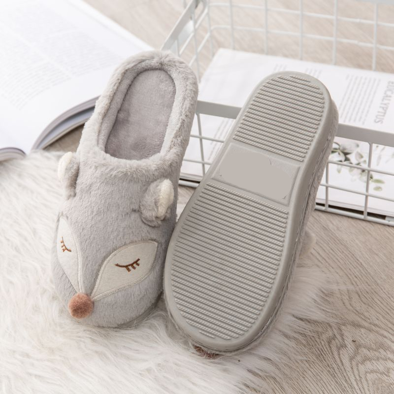 Animal Fox Design Indoor Slippers