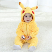 Anime Pokemon Pikachu Onesie Baby Onesie Newborn Boy Girl Romper Winter Warm Clothes Infant Cute Pajama Zipper Kid Party Costume Anime Pokemon Pikachu Onesie Baby Onesie Newborn Boy Girl Romper Winter Warm Clothes Infant Cute Pajama Zipper Kid Party Costume