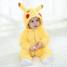 Anime Pokemon Pikachu Onesie Baby Onesie Newborn Boy Girl Romper Winter Warm Clothes Infant Cute Pajama Zipper Kid Party Costume Anime Pokemon Pikachu Onesie Baby Onesie Newborn Boy Girl Romper Winter Warm Clothes Infant Cute Pajama Zipper Kid Party Costume