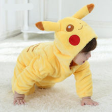 Anime Pokemon Pikachu Onesie Baby Onesie Newborn Boy Girl Romper Winter Warm Clothes Infant Cute Pajama Zipper Kid Party Costume Anime Pokemon Pikachu Onesie Baby Onesie Newborn Boy Girl Romper Winter Warm Clothes Infant Cute Pajama Zipper Kid Party Costume