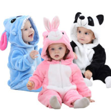 Cute Cartoon Flannel Baby Rompers Stitch Rabbit Panda Pajamas Cotton Baby Boy Girls Animal Costume Baby Jumpsuit Kugurumi Outfit Cute Cartoon Flannel Baby Rompers Stitch Rabbit Panda Pajamas Cotton Baby Boy Girls Animal Costume Baby Jumpsuit Kugurumi Outfit