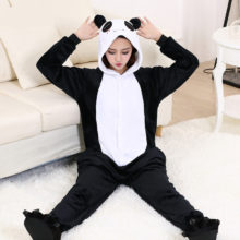 Panda Kigurumis Unisex Women Onesie Winter Animal Pajama Funny Cute Party Suit Black White Cartoon Overall Home Play Jumpsuit Panda Kigurumis Unisex Women Onesie Winter Animal Pajama Funny Cute Party Suit Black White Cartoon Overall Home Play Jumpsuit