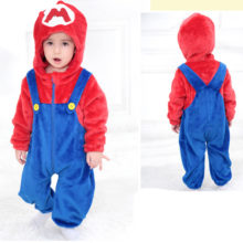 Baby Costume Mario Luigi Cosplay Costumes Little Boy Girl Warm Sleepwear Jumpsuit Hooded Anime Halloween Festival Gift Kids Suit Baby Costume Mario Luigi Cosplay Costumes Little Boy Girl Warm Sleepwear Jumpsuit Hooded Anime Halloween Festival Gift Kids Suit