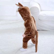 Brown Kangaroo Baby Costume Kigurumis Animal Cosplay Child Boy Girl Onesie Outfit fancy Funny Pajama Flannel Festival Clothing Brown Kangaroo Baby Costume Kigurumis Animal Cosplay Child Boy Girl Onesie Outfit fancy Funny Pajama Flannel Festival Clothing