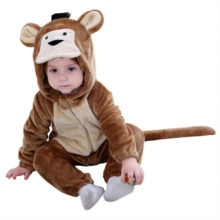 Animal Monkey Kigurumis Baby Winter Wear Festival Costume 1-3 Years Children Kid Cosplay Suit Funny Animal Onepiece Fantasia Animal Monkey Kigurumis Baby Winter Wear Festival Costume 1-3 Years Children Kid Cosplay Suit Funny Animal Onepiece Fantasia