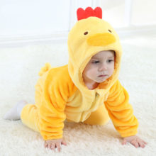 Lovely Yellow Chick Kigurumis Baby Cosplay Costume Child Winter Warm Soft Flannel Animal Onesie Boy Girl Romper Funny Fancy Lovely Yellow Chick Kigurumis Baby Cosplay Costume Child Winter Warm Soft Flannel Animal Onesie Boy Girl Romper Funny Fancy
